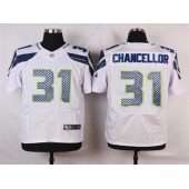 Seattle Seahawks #31 Kam Chancellor White Road NFL Nike Elite Men Jersey