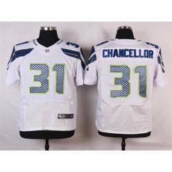 Seattle Seahawks #31 Kam Chancellor White Road NFL Nike Elite Men Jersey