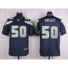 Seattle Seahawks #50 KJ Wright Navy Blue Game Nike NFL Men Jersey