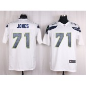 Seattle Seahawks #71 Walter Jones White Game Nike NFL Men Jersey