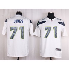 Seattle Seahawks #71 Walter Jones White Game Nike NFL Men Jersey
