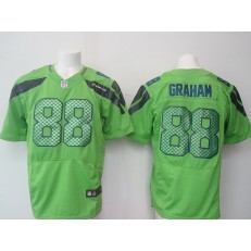 Seattle Seahawks #88 Jimmy Graham Green Alternate Men Stitched Nike NFL Elite Jersey
