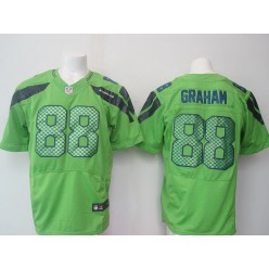 Seattle Seahawks #88 Jimmy Graham Green Alternate Men Stitched Nike NFL Elite Jersey