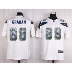 Seattle Seahawks #88 Jimmy Graham White Game Nike NFL Men Jersey