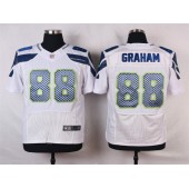 Seattle Seahawks #88 Jimmy Graham White Road NFL Nike Elite Men Jersey