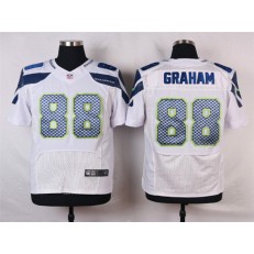 Seattle Seahawks #88 Jimmy Graham White Road NFL Nike Elite Men Jersey