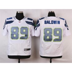 Seattle Seahawks #89 Doug Baldwin White Road NFL Nike Elite Men Jersey