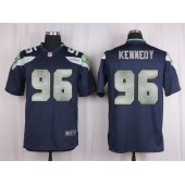 Seattle Seahawks #96 Cortez Kennedy Navy Blue Game Nike NFL Men Jersey