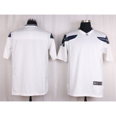 Seattle Seahawks Blank White Game Nike NFL Men Jersey