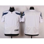 Seattle Seahawks Blank White Road NFL Nike Elite Men Jersey
