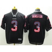 Tampa Bay Buccaneers #3 Jameis Winston 2014 Nike USA Flag Fashion Black NFL Elite Jersey