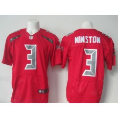 Tampa Bay Buccaneers #3 Jameis Winston Nike Red Color Rush 2015 NFL Elite Jersey