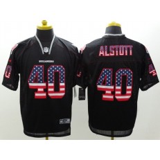 Tampa Bay Buccaneers #40 Mike Alstott 2014 Nike USA Flag Fashion Black NFL Elite Jersey