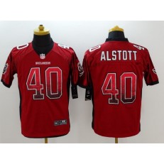 Tampa Bay Buccaneers #40 Mike Alstott Nike Drift Fashion Red NFL Elite Jersey