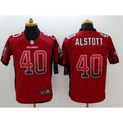 Tampa Bay Buccaneers #40 Mike Alstott Nike Drift Fashion Red NFL Elite Jersey