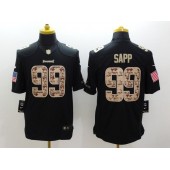 Tampa Bay Buccaneers #99 Warren Sapp Anthracite 2016 Salute to Service Limited NFL Jersey