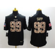 Tampa Bay Buccaneers #99 Warren Sapp Anthracite 2016 Salute to Service Limited NFL Jersey