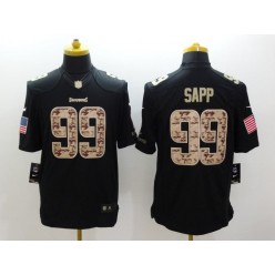 Tampa Bay Buccaneers #99 Warren Sapp Anthracite 2016 Salute to Service Limited NFL Jersey