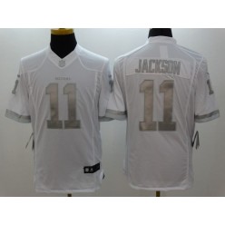 Washington Redskins #11 DeSean Jackson Platinum White Limited Nike NFL Men Jersey
