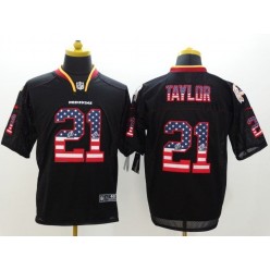 Washington Redskins #21 Sean Taylor 2014 USA Flag Fashion Black Elite Nike NFL Men Jersey