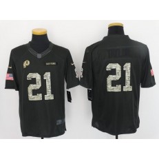 Washington Redskins #21 Sean Taylor Anthracite 2016 Salute to Service Limited Jersey