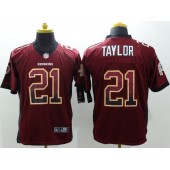 Washington Redskins #21 Sean Taylor Burgundy Red Elite Drift Nike NFL Men Jersey