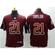 Washington Redskins #21 Sean Taylor Burgundy Red Elite Drift Nike NFL Men Jersey