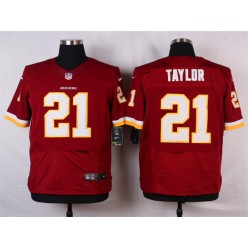 Washington Redskins #21 Sean Taylor Elite Burgundy Red Team Color Men Nike NFL Jersey