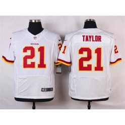 Washington Redskins #21 Sean Taylor Elite White Men Nike NFL Jersey
