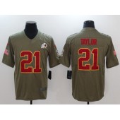 Washington Redskins #21 Sean Taylor Olive 2017 Salute To Service Limited Men Nike NFL Jersey