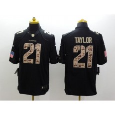 Washington Redskins #21 Sean Taylor Salute to Service Black Limited Nike NFL Men Jersey