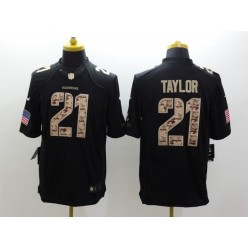 Washington Redskins #21 Sean Taylor Salute to Service Black Limited Nike NFL Men Jersey