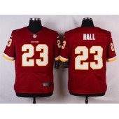 Washington Redskins #23 DeAngelo Hall Elite Burgundy Red Team Color Men Nike NFL Jersey
