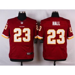 Washington Redskins #23 DeAngelo Hall Elite Burgundy Red Team Color Men Nike NFL Jersey