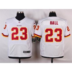 Washington Redskins #23 DeAngelo Hall Elite White Men Nike NFL Jersey