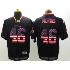 Washington Redskins #46 Alfred Morris 2014 USA Flag Fashion Black Elite Nike NFL Men Jersey