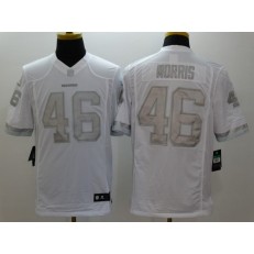 Washington Redskins #46 Alfred Morris Platinum White Limited Nike NFL Men Jersey