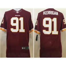 Washington Redskins #91 Ryan Kerrigan Elite Burgundy Red Team Color Men Nike NFL Jersey