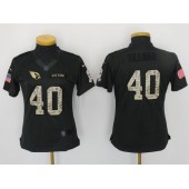 Women Nike Arizona Cardinals #40 Pat Tillman Anthracite 2016 Salute to Service Limited NFL Jersey
