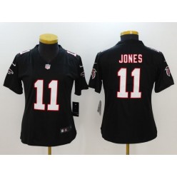 Women Nike Atlanta Falcons #11 Julio Jones Black Alternate Stitched NFL Elite Jersey