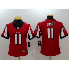 Women Nike Atlanta Falcons #11 Julio Jones Red 2017 Vapor Untouchable Stitched NFL Limited Jersey