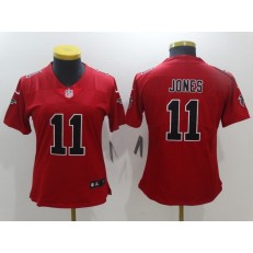 Women Nike Atlanta Falcons #11 Julio Jones Red Color Rush NFL Jersey