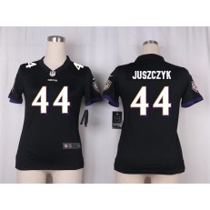 Women Nike Baltimore Ravens #44 Kyle Juszczyk Game Black Alternate NFL Jersey
