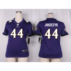 Women Nike Baltimore Ravens #44 Kyle Juszczyk Game Purple Team Color NFL Jersey