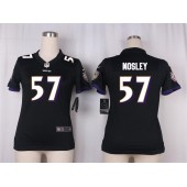 Women Nike Baltimore Ravens #57 C.J. Mosley Game Black Alternate NFL Jersey