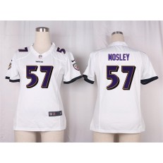 Women Nike Baltimore Ravens #57 C.J. Mosley Game White NFL Jersey