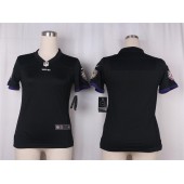 Women Nike Baltimore Ravens Blank Game Black Alternate NFL Jersey