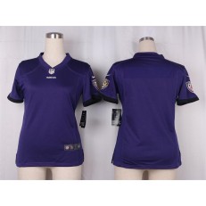 Women Nike Baltimore Ravens Blank Game Purple Team Color NFL Jersey