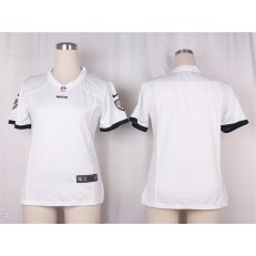 Women Nike Baltimore Ravens Blank Game White NFL Jersey