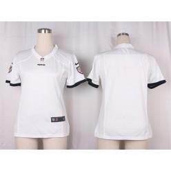 Women Nike Baltimore Ravens Blank Game White NFL Jersey
